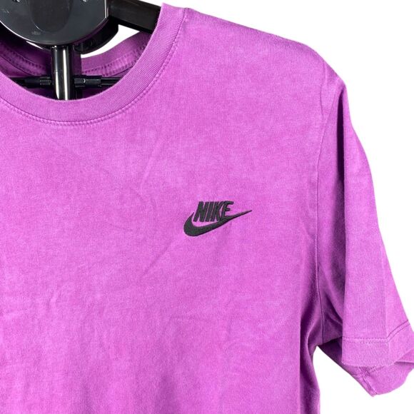 Nike Men’s/Women’s Purple Logo Tee – Classic Crewneck Unisex T-Shirt (Size L) - Picture 4 of 6